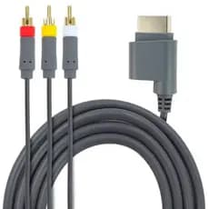 Cabo Adaptador de Áudio e Vídeo Alta Definição Tv Componente Rca para Xbox 360 Slim Arcade