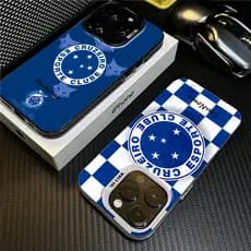 Capinha capa de Com nome personalizado Futebol Cruzeiro Para iPhone 15 14 13 12 11 X XS XR 7 8 13 Pro Max Plus capa S19