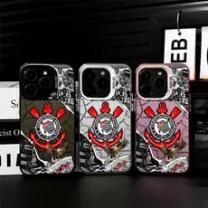 Capinha Corinthians para Samsung Galaxy A15 A14 A03 A35 A12 A32 A55 A05 A05S A23 A54 Core 4G 5G Capinha