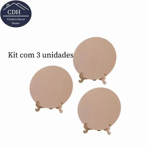Kit 3 Painel De Mesa Redondo 50cm Mdf  Decoração De Festas mesa decorada