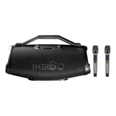 Caixa de Som Imenso X75 200w com 2 Microfones Cor Preto