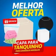 Capa de Tanquinho Couronil Floral Impermeável Abertura Superior C/Zíper Diversos Modelos 4kg a 10kg