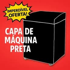 Capa Para Máquina de Lavar Tamanho G Vinil Luxo Abertura Superior 10 a 16KG Impermeável Varias Cores
