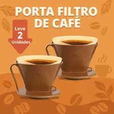 Kit 2 Porta Filtro de Café 102 Suporte Plástico Para Coador Manual Café Funil Resistente Tradicional