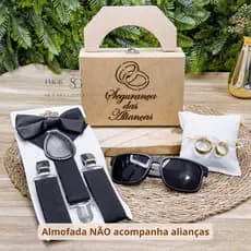Maleta Segurança da Aliança com Óculos Escuro com ou sem Kit Suspensório Preto Infantil