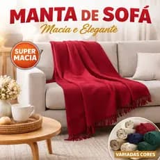 Manta para Sofá Gigante 2,40x1,80m Casal Algodão Macio Decorativa – Direto da Fábrica