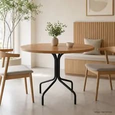 Base de Mesa Jantar Desmontável para Cozinha 77 cm Altura Tampo Madeira Vidro Granito Base Moema