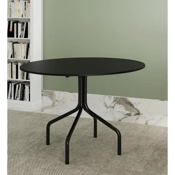 Base de Mesa Jantar Thaise Desmontável para Cozinha 75 cm Altura Tampo Madeira Vidro Granito