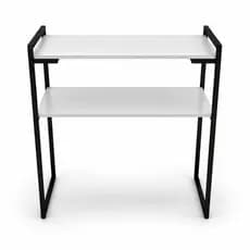 Aparador Buffet Cantinho Do Café Branco com Dourado Preto Decorativo Decoracao Moderno Sala de Estar Apartamento Quarto