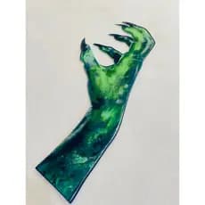 Mão de zumbi decorativa para festa Halloween jardim kit 10 unidades