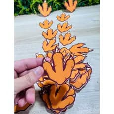 Aplique patch pata dinossauro 6,5 x 8,0 cm kit 18 peças