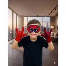 Luva homem aranha com mascara Kit homem aranha Fantasia homem aranha