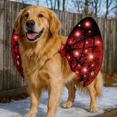 Roupa Para Cachorros Asas Elétricas Para Cachorros com Luzes e Movimento