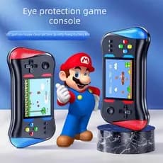 Mini Console Retrô X7M 500 Jogos Clássicos 2 Controles AV USB Plug e Play