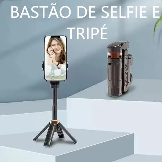 Bastão de selfie Com tripé suporte de chão portátil anti-vibração para fotografia