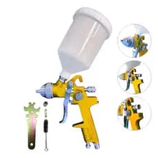 Pistola de Pintura HVLP Profissional 600ML 1.4/1.5mm Pulverizador Automotivo Compressor