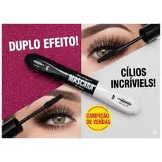 RIMEL 2 EM 1 MEGA VOLUME A ÚNICA MASCARA DE CILIOS QUE VOCÊ VAI PRECISAR À PROVA D'ÁGUA.