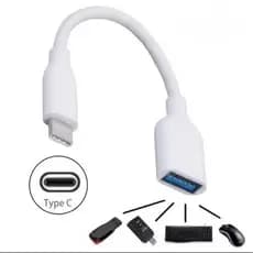 Cabo Adaptador Tipo-C USB-C Femea Otg Para Pendrive Celular Tablet Mouse Macbook
