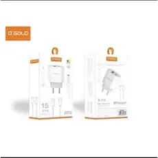 Kit Carregador Turbo 9.1A 40W α'GOLD Pro | Compatível com iPhone/Android | Cabo Tipo-C Incluso