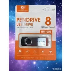 Pendrive H'Maston HM-U08 8GB USB 3.0 Alta Velocidade Original