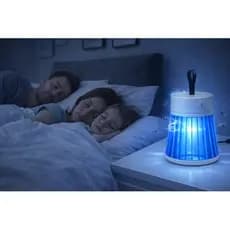 Luminaria Mosquiteiro Recarregavel Led Sem Radiacao Armadilha Insetos Repelente Eletronico Uv Envio Imediato