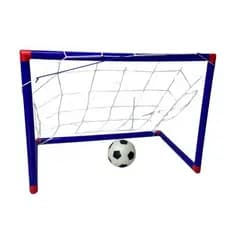 Mini Jogo Futebol Infantil Portatil Brinquedo Educativo Trave Bola Azul