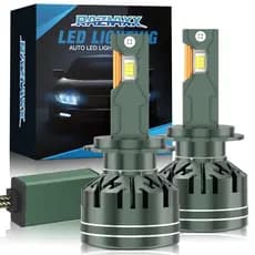 Par Super Led Lampada Farol H1 H3 H4 H7 H8 H11 Hb3 Hb4 9012 6500K Branca