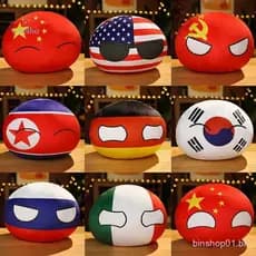 Decoraçano 10cm Bola Country Brinquedo De Pelúcia Polôniaball Pingente Countryball Boneca Recheado Crianças Novo