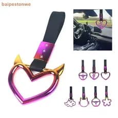 [baipestonwe] 1Pc Colorido Alça De Reboque Do Carro Anel Trem Ônibus Mão Estilo Deriva Charme Cinta Auto Acessórios