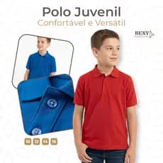 Polo Juvenil Masculina Confortável e Versátil para o Dia a Dia