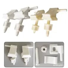 [LLMA] Kit De Substituição De Dobradiça Para Vaso Sanitário Em Plástico Branco
