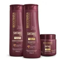 Bio Extratus Kit Shitake Shampoo, Condicionador e Máscara (250g)