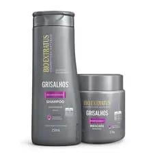 Kit Grisalhos Shampoo e Máscara 250g Bio Extratus
