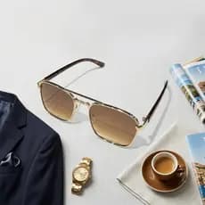 Heyoo Óculos de Sol Aviador Unissex UV400 Leve Confortável Presente Perfeito