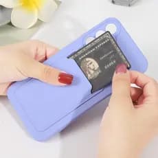 Capa Capinha Premium Silicone Porta Cartão Antichoque Para Samsung Galaxy A23 A53 A73