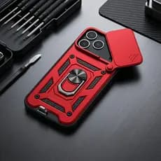 Capa Capinha Premium Shunjia C/ Tampa Câmera Suporte Antichoque Para iPhone 13 14 15 16 17