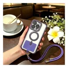 Capa Capinha Premium Magsafe Antichoque Cordão Anti Furto Para iPhone 14P 14PM 15P 15PM 16P 16PM 17P 17PM