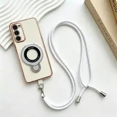 Capa Capinha Premium Alça Magsafe Antichoque Para Samsung Galaxy S20FE S21FE S23FE S24FE S25FE