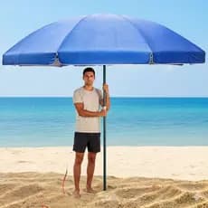 Guarda Sol Gigante 2,40m Uv Praia Piscina Respirável Verão