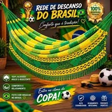 Rede Descanso Dormir Casal Reforçada Resistente Bucho De Boi Artesanal Envio Rápido