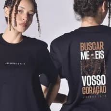 Camisa Camiseta Cristã Buscar Me-Eis Jeremias 29:13 - 100% Algodão Envio Imediato 24 horas