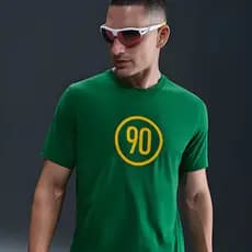 Camiseta Verde Do Brasil Total Copa Retro Estampada Original Minimalista Tee 100% Algodão