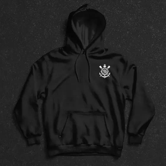 Moletom Casaco Blusa De Frio Canguru Corinthians Clube Paulista Timão Masculino Feminino Unissex