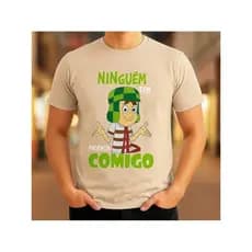 Camiseta Masculina Estampa Chaves Casual Premium 100% Algodão Malha PremIum Confortavel Exclusiva