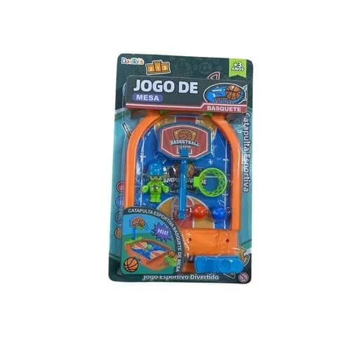 Jogo Basquete Mesa Catapulta Lançador Bolinha Brinquedo Divertido Entretenimento Portátil
