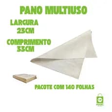 Pano para Manicure - Pacote com 140 Unidades - alta absorção