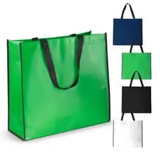 Sacola em TNT Laminado 120g – Reforçada, Grande e Reutilizável - Mercado Dia a Dia e Brindes