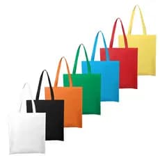 Sacola Ecobag TNT Reutilizável Mercado 100g 41x38x8,5cm Grande com Alça – Brinde, Lembrança, Colorida - 20 Unidades