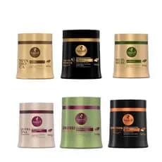 Máscaras de Tratamento Capilar Haskell 500g Linha Completa Hidratação Nutrição e Fortalecimento