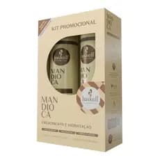 Kit Haskell Mandioca Shampoo e Condicionador 300ml Crescimento Hidratação para Cabelos Fracos